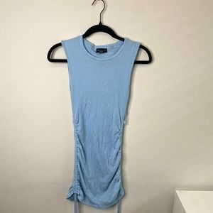 Baby blue fitted dress